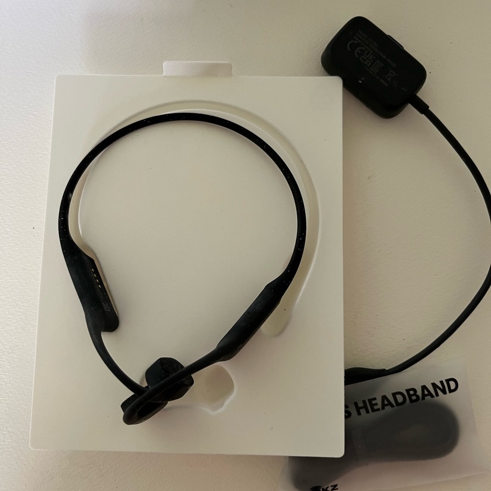 MP3 Waterproof Bone Conducting Headphones by Shokz - never used.